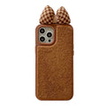 Cute Lattice Bow Silicone Phone Case